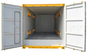 20ft-dangerous good storage container interior