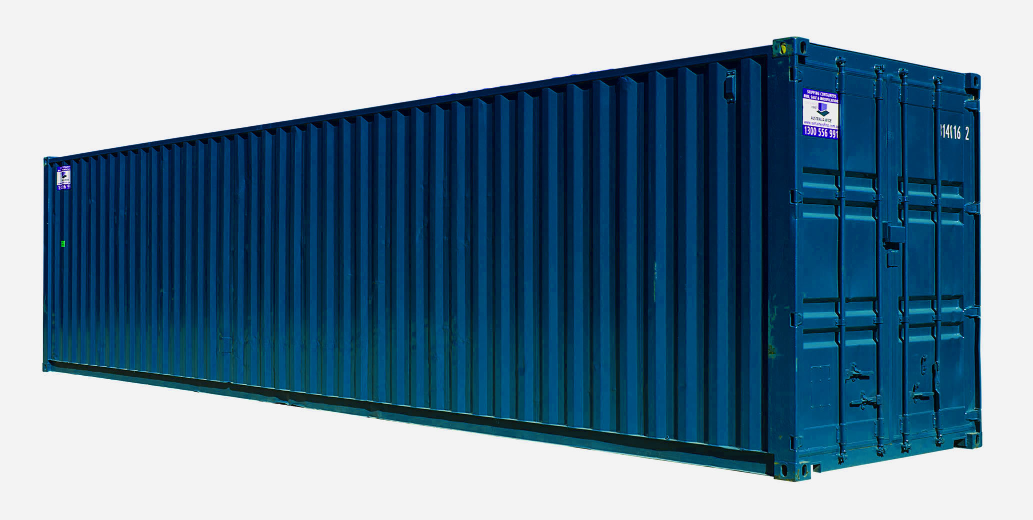 40ft HC A Grade Shipping Container BLUE Copy 