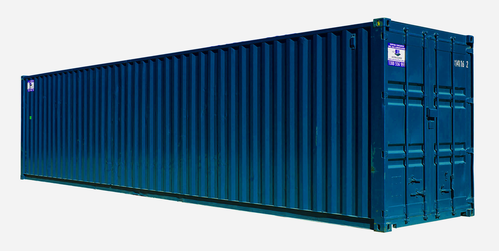 40ft HC A Grade Shipping Container BLUE Copy Containers First