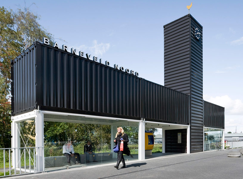 Shipping Container Buildings - Bus Station and retail shop 1